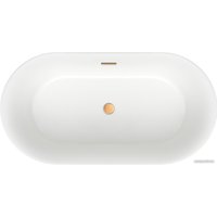 Ванна Wellsee Chic Riviera 149x78 236801004 (отдельностоящая ванна белый глянец, экран, ножки, сифон-автомат золото)