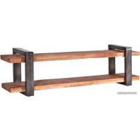 Полка Wooden Story Angers (ЛДСП, коричневое дерево/черный)