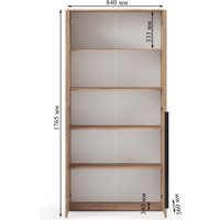 Шкаф распашной Soma Пятиуровневый закрытый ШК5.4 (дуб крафт золотой) в Борисове