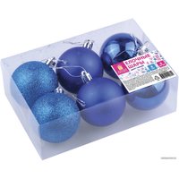 Елочная игрушка Золотая сказка синий 590872 6 шт