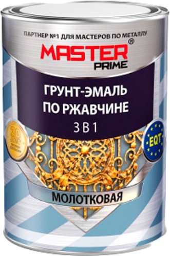 Эмаль Master Prime Молотковая 3 в 1 0.9 л (слоновая кость)