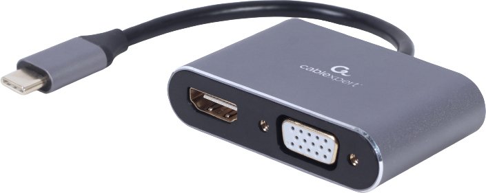 

Адаптер Cablexpert A-USB3C-HDMIVGA-01 USB Type-C - VGA/HDMI (0.15 м, фиолетовый)