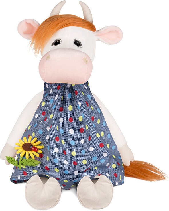 

Классическая игрушка Maxitoys Luxury Коровка Глаша в платье с цветочком MT-MRT022011-28