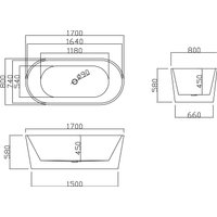 Ванна Lauter 21001C (отдельностоящая)