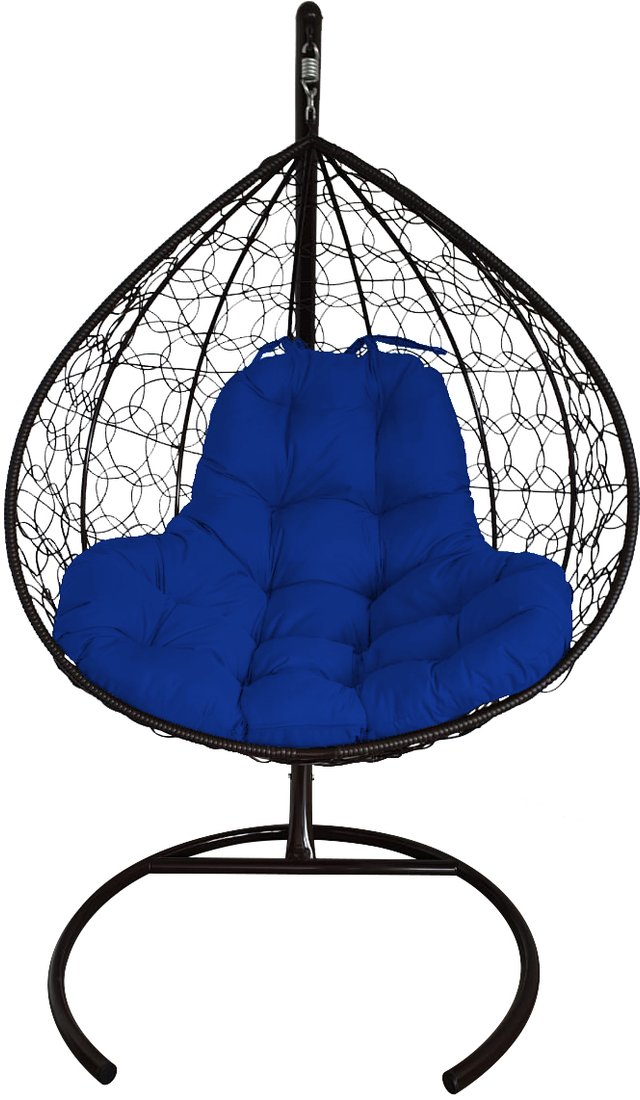 

Подвесное кресло M-Group XL 11120410 (черный ротанг/синяя подушка)