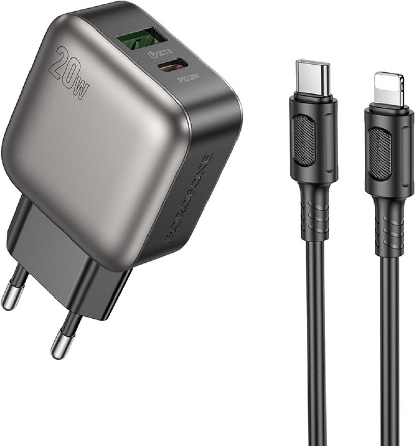 

Сетевое зарядное Borofone BAS54A Lightning