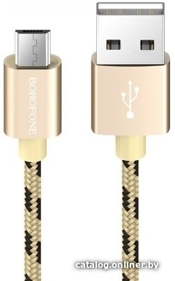 Кабель Borofone BX24 microUSB 1 м (золотистый)