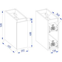  Lauter Шкаф Cargo Mia 20 (белый глянец) в Мозыре