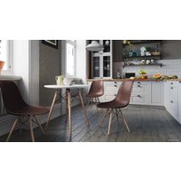 Кухонный стол LoftyHome Quince-80 Z-231KD-W-80 (белый)