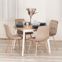 Стул TetChair Chilly mod. JSC-220 (бежевый/натуральный)