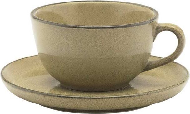 

Чашка с блюдцем Oxford Flat Shape Ocre 141354