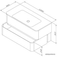 Умывальник AM.PM Sensation M30WPC1001WG 100x48.5