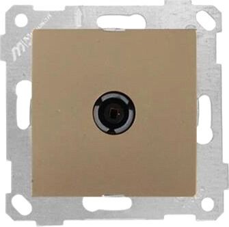 

Розетка телевизионная Mutlusan Rita 2200-170-0185 (золото доре)