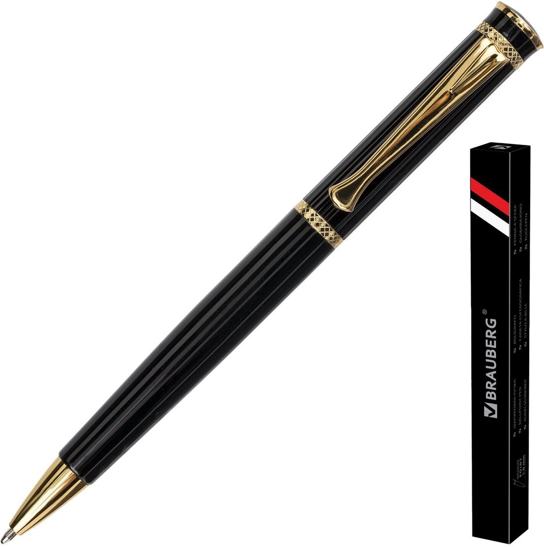 

Ручка шариковая BRAUBERG Perfect black 141416