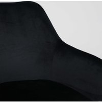 Стул с подлокотниками Алвест AV 318 (черный бархат H-75/черный)