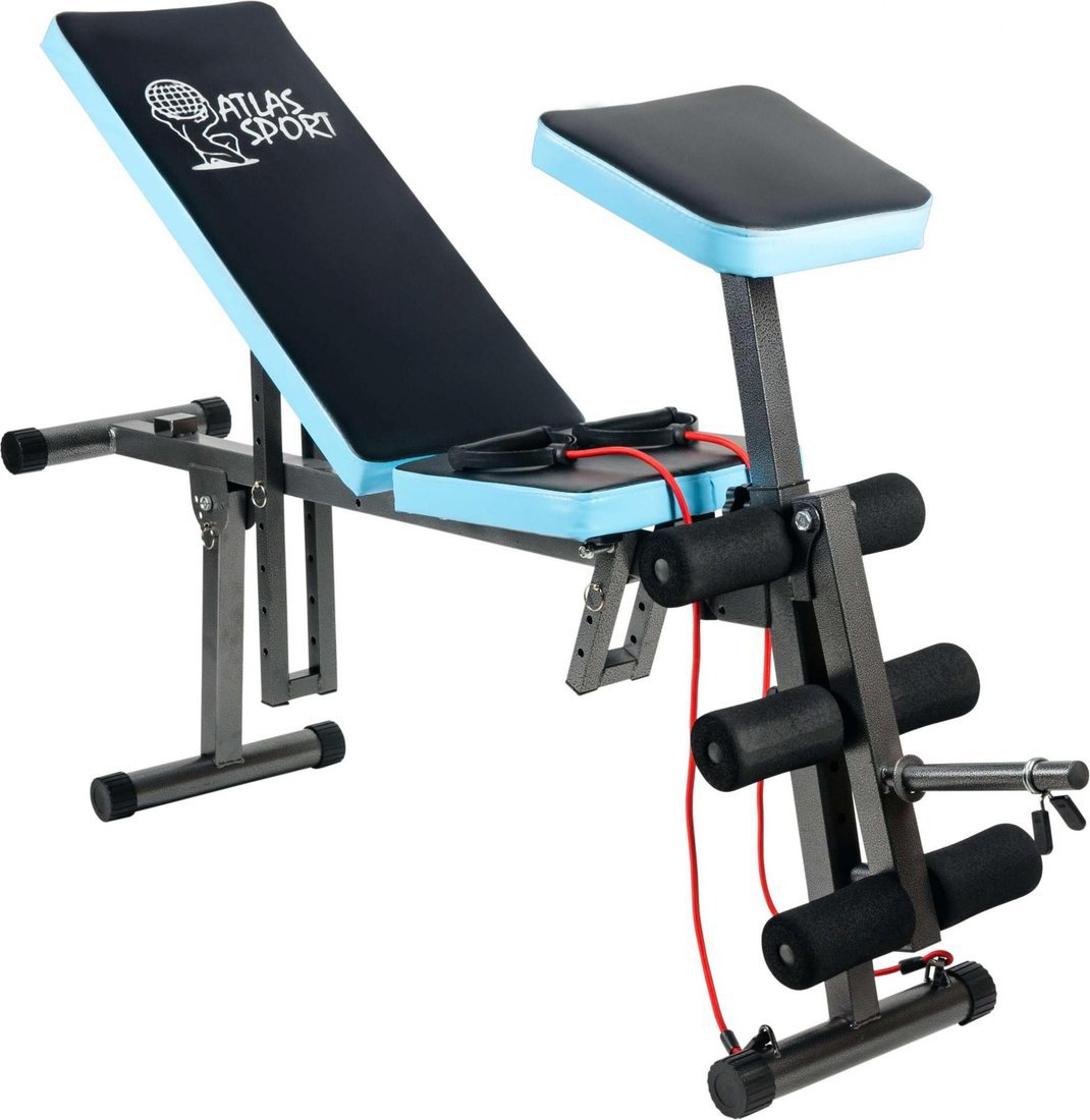 

Силовая скамья Atlas Sport AS-03 Pro с партой (черный/синий)