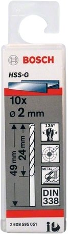 

Набор оснастки для электроинструмента Bosch 2608595051 (10 предметов)