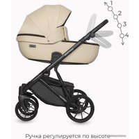 Универсальная коляска Riko Basic Montana Ecco (3 в 1, 15/бежевый)