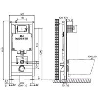 Инсталляция для унитаза OLI 80 Globe 600151+152949 (белый)