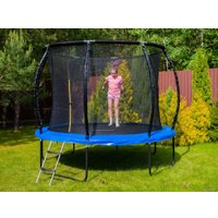 Батут GetActive Jump PRO 10FT с лестницей и внутренней сеткой (синий)