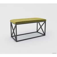 Банкетка Hype Mebel Куб (черный/золото)