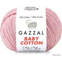 Пряжа для вязания Gazzal Baby cotton 3457 50 г 165 м (розовый)