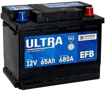 Автомобильный аккумулятор Ultra PRO EFB R+ (65 А·ч)