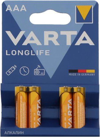 Батарейка Varta Longlife AAA V04103113414 (4 шт)