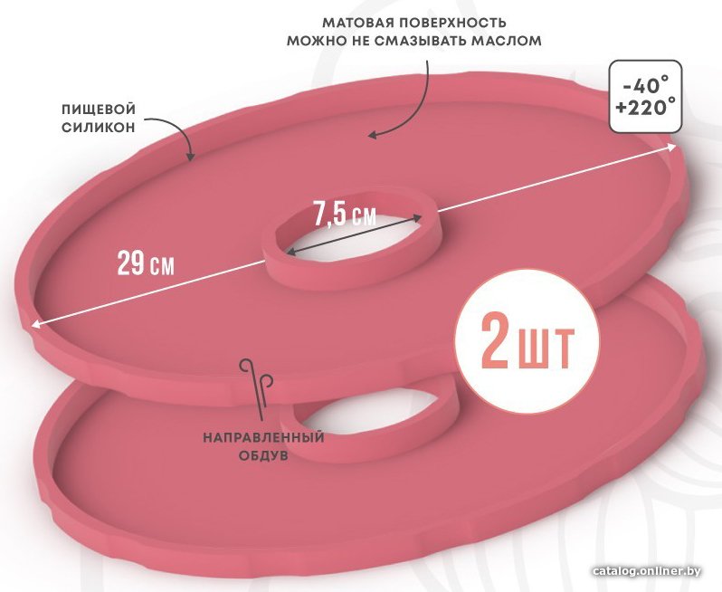 Поддон для пастилы Сам Себе Шеф силиконовый для пастилы d29 (2 шт)