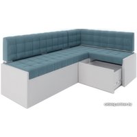 Угловой диван Мебель-АРС Ганновер правый 208x82x133 (голубой Luna 089)