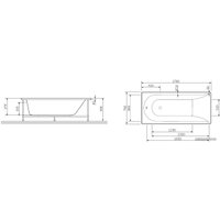 Ванна AM.PM Spirit W72A-170-070W-A2 (с каркасом)