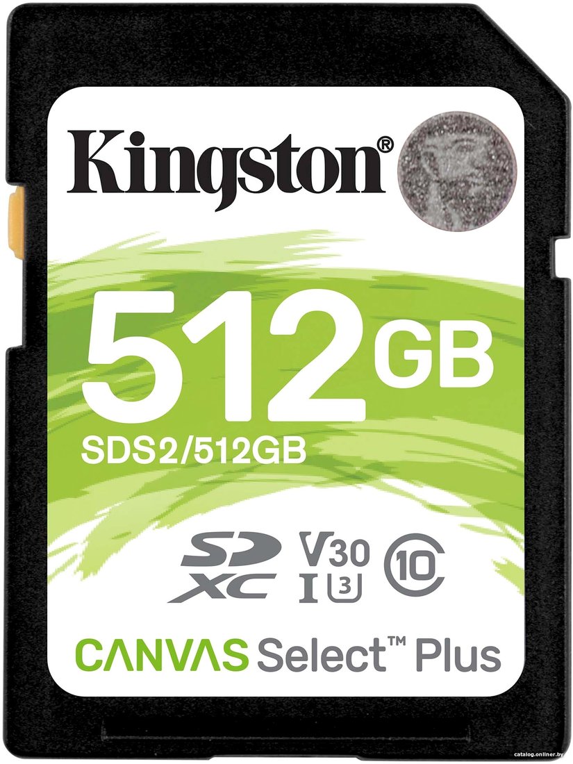 Карта памяти Kingston Canvas Select Plus SDXC 512GB SDS2/512GB