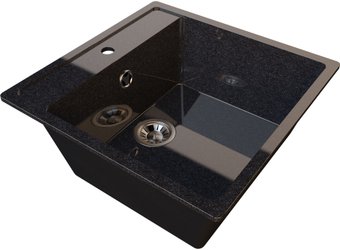 Кухонная мойка Гамма Гранит Gloss-10 (черный)