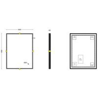  Roxen Зеркало Cler c подсветкой 510010-60 (60x80) в рельефной полимерной раме