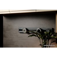 Трековая розетка AVEL шинопровод 40 см + 1 ЕВРО розетка + 1 USB (серый)