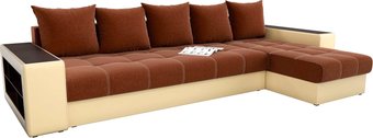 Угловой диван Mebelico Дубай 59640 (коричневый)