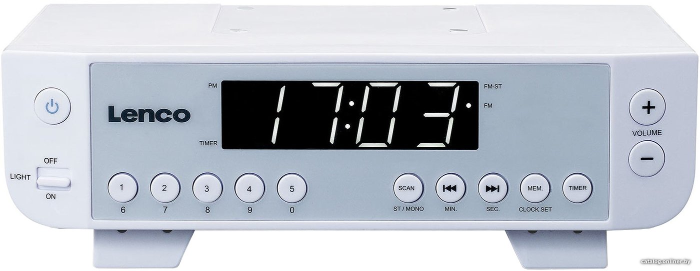 Настольные часы Lenco KCR-11WH