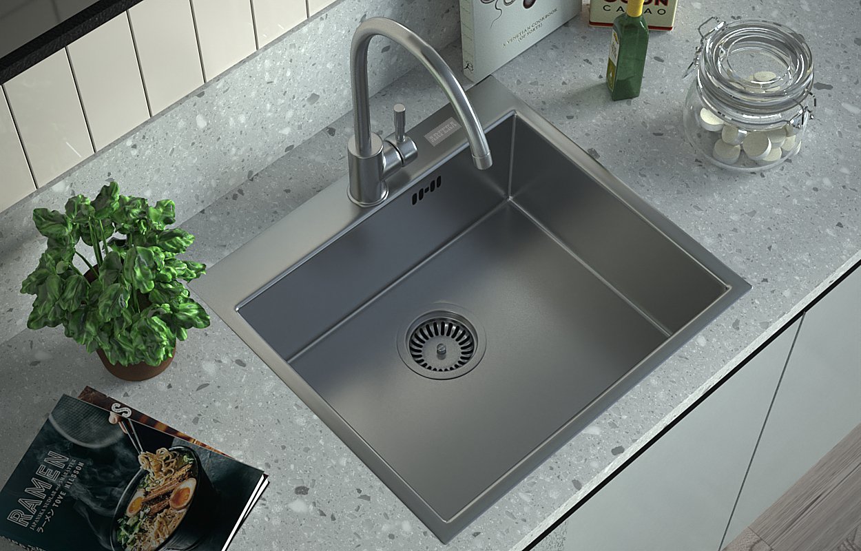 

Кухонная мойка ARFEKA AF 500*505 Satin Nano