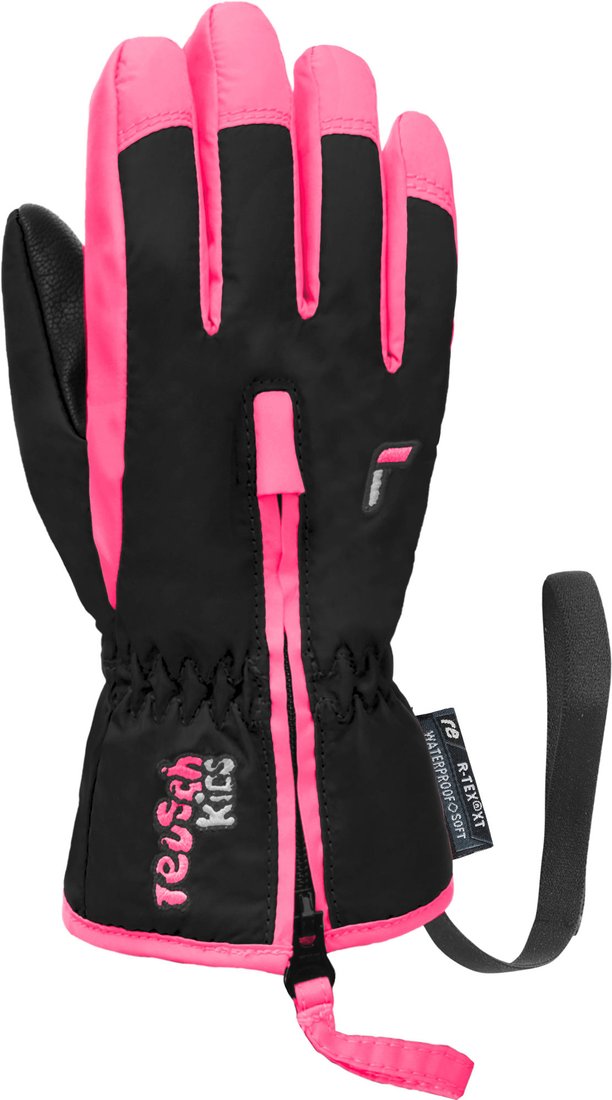 

Горнолыжные перчатки Reusch Ben 6285108-7769 (р-р 3, Black/Knockout Pink)