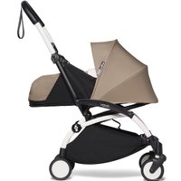 Универсальная коляска Babyzen Yoyo2 (2 в 1, мягкая люлька, белая рама, taupe)