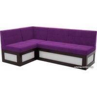 Угловой диван Мебель-АРС Нотис левый 207x82x132 (фиолетовый)