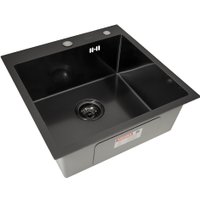 Кухонная мойка ARFEKA ECO AR мойка 500*500, коландер F, дозатор BLACK DECOR