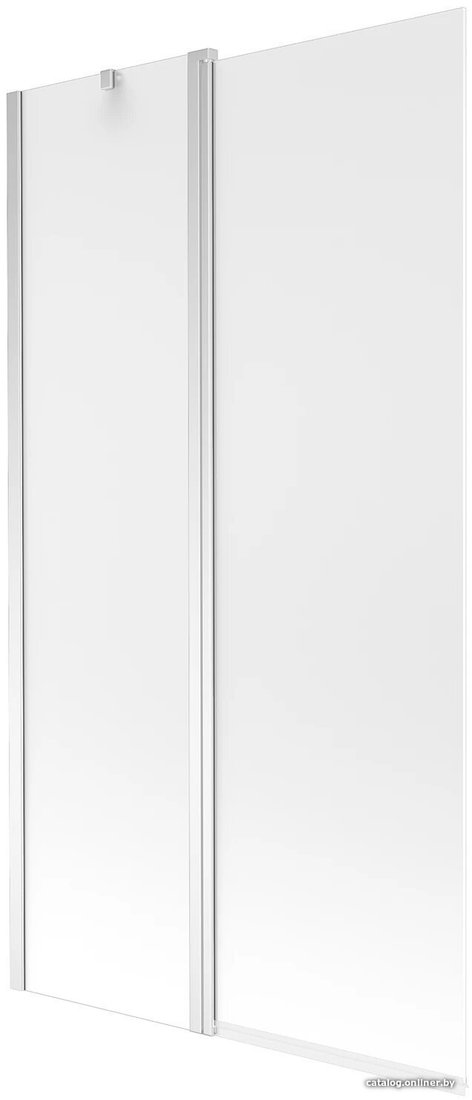 Стеклянная шторка для ванны Mexen Flip Chrome Matt 100