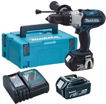 Makita DHP451RTJ (с 2-мя АКБ, кейс)