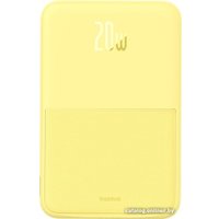 Внешний аккумулятор Baseus MagPro Magnetic Bracket Wireless Fast-Charging Power Bank 20W 5000mAh (желтый)
