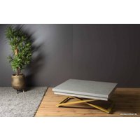 Стол-трансформер Levmar Cross P02/S90 (гриджио/золото)