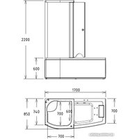 Душевая кабина Gemy G8040 B L