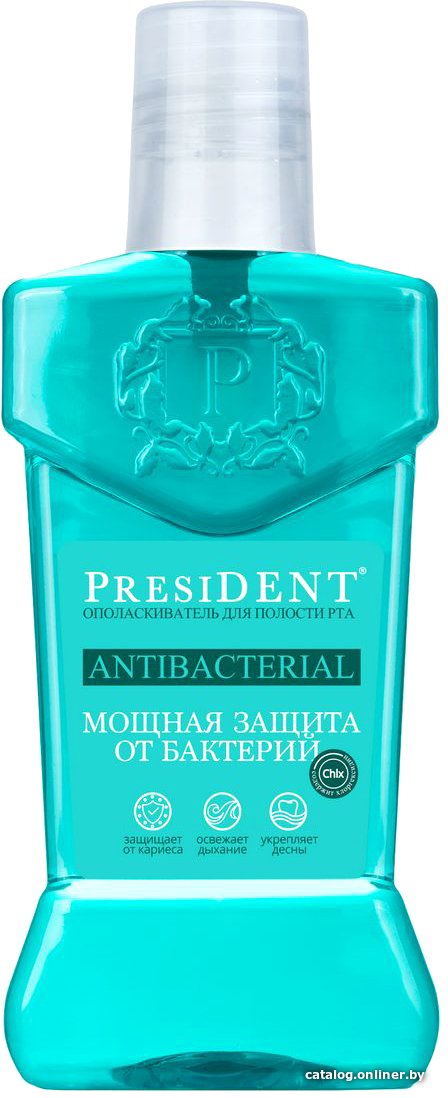 Ополаскиватель для полости рта PresiDent Antibacterial Мощная защита 250 мл