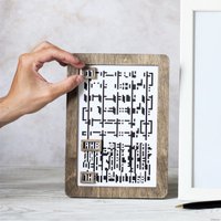 Вечный календарь Творческая мастерская "Пуговка" Анастасии Минич Магнитный темный 23x16 см