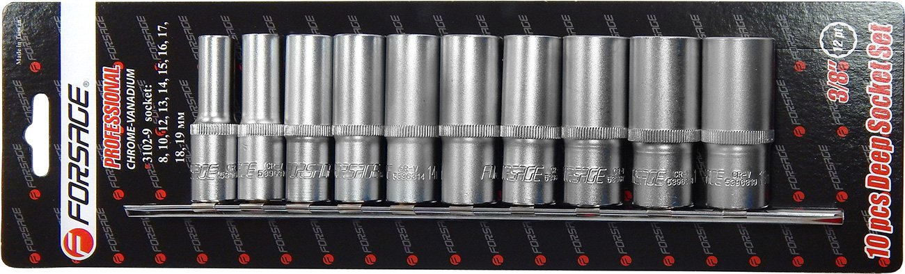

Набор трещотка с головками FORSAGE 3102-9 10 предметов